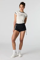 Fleece Toggle Drawstring Short