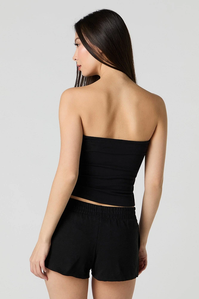 Short en molleton imprimé