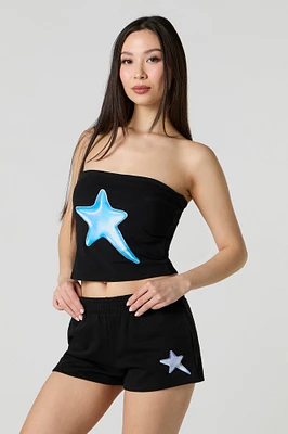 Short en molleton imprimé