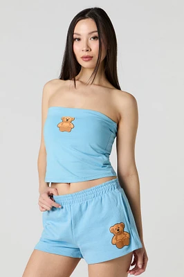 Puff Print Fleece Short