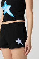 Short en molleton imprimé