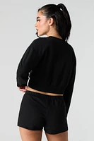 Short en ratine à broderie Active
