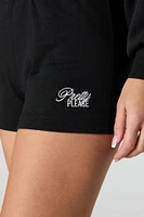 Short en ratine à broderie Active