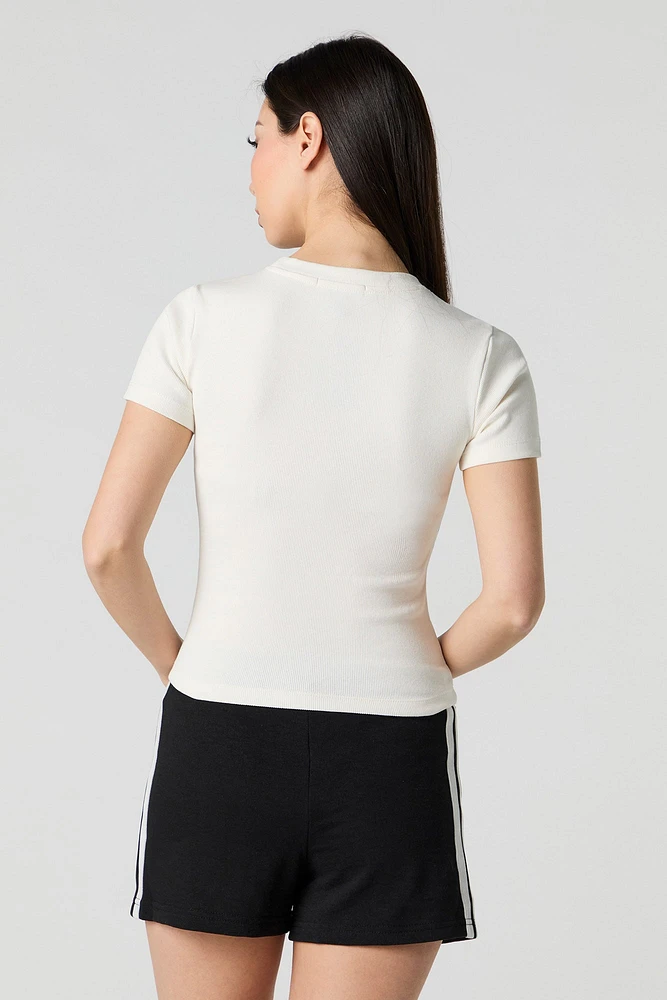 Side Striped Fleece Short