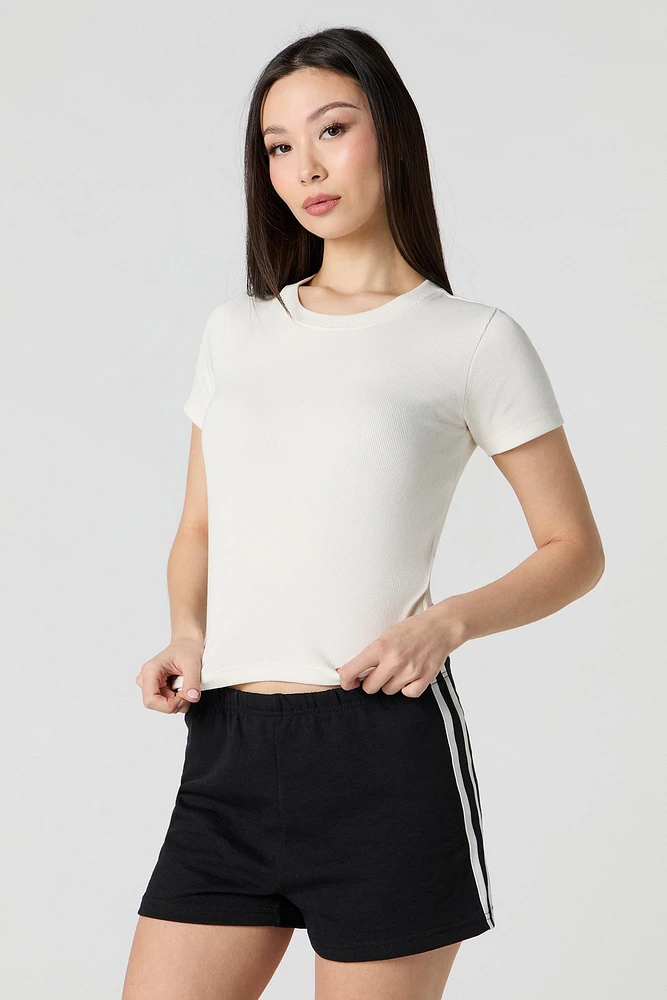 Side Striped Fleece Short