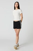 Side Striped Fleece Short
