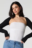 Boléro en tricot de pointelle