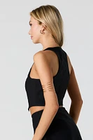 Cropped Halter Vest