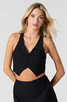 Cropped Halter Vest