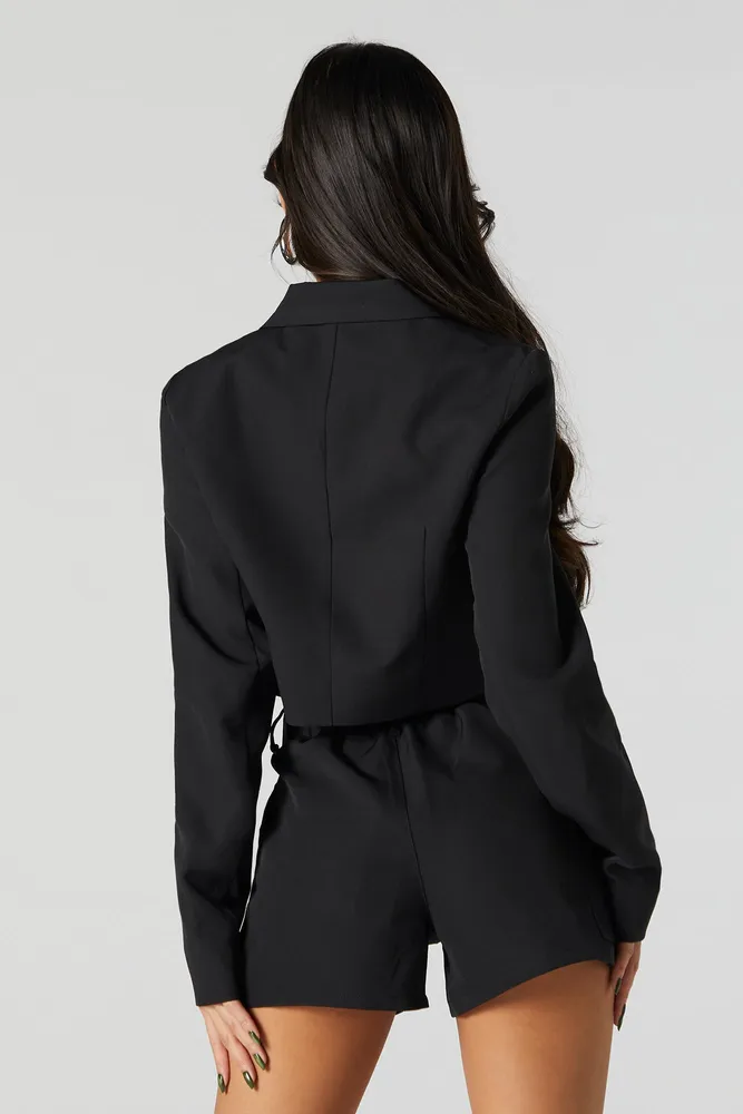 Single Breasted Cropped Blazer