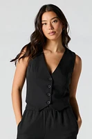 V-Neck Button Front Vest