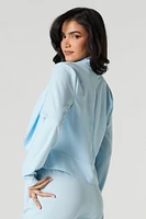 Crepe Open Front Blazer
