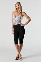 Floral Mesh Lace Trim Cami