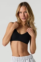 Bralette côtelée sans couture