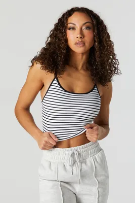 Striped Seamless Ribbed Tank