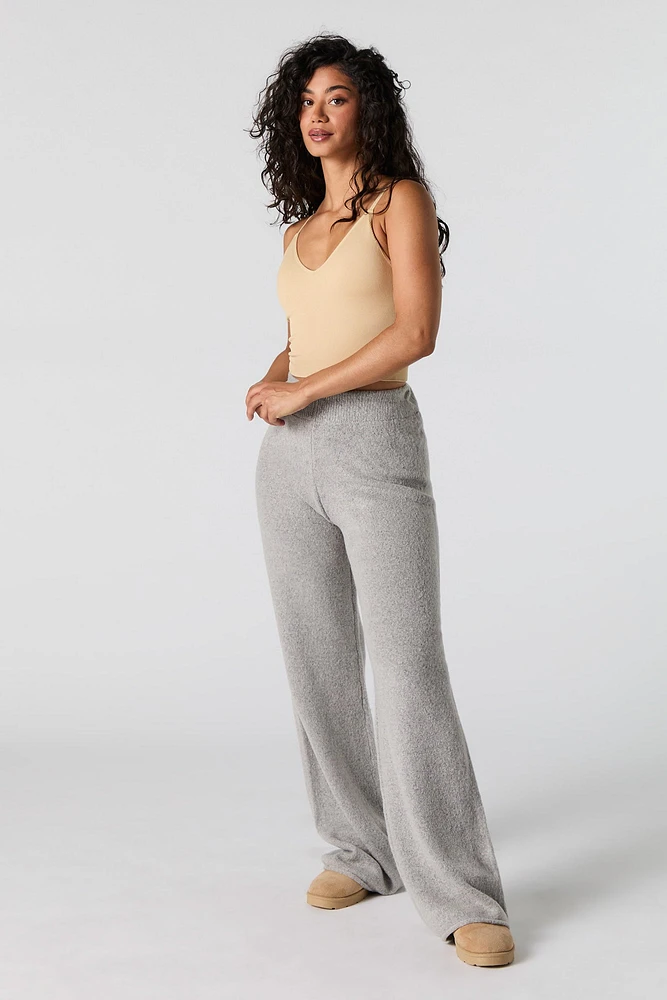 Seamless Ribbed V-Neck Cropped Cami