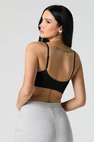 Bralette côtelée sans couture
