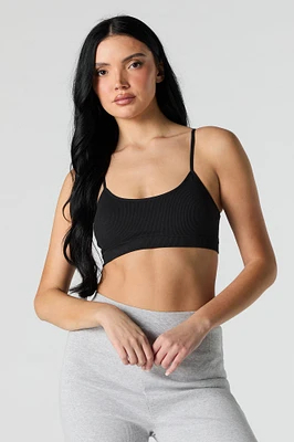 Bralette côtelée sans couture