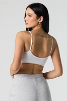 Bralette côtelée sans couture