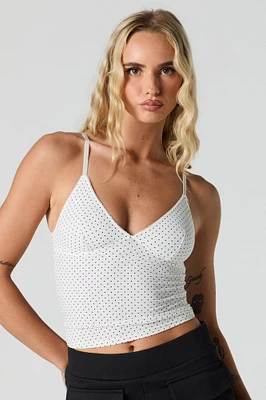 Camisole en filet à col V