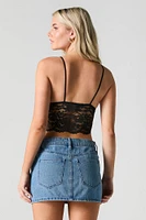 Floral Lace Cami Bralette