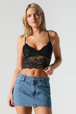 Floral Lace Cami Bralette