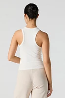 Camisole côtelée dos nageur