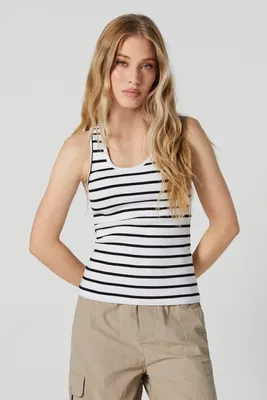 Ribbed Scoop Neck Tank