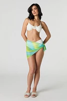 Mesh O-Ring Side Mini Skirt Swim Cover-Up