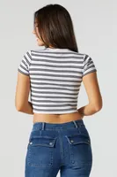 Striped Ribbed Baby T-Shirt