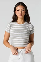 Ribbed Cropped T-Shirt