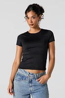 Contour Round Neck Short Sleeve Top