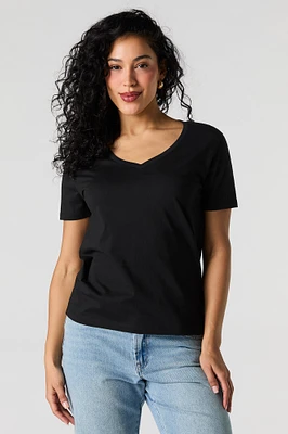 Relaxed V-Neck T-Shirt