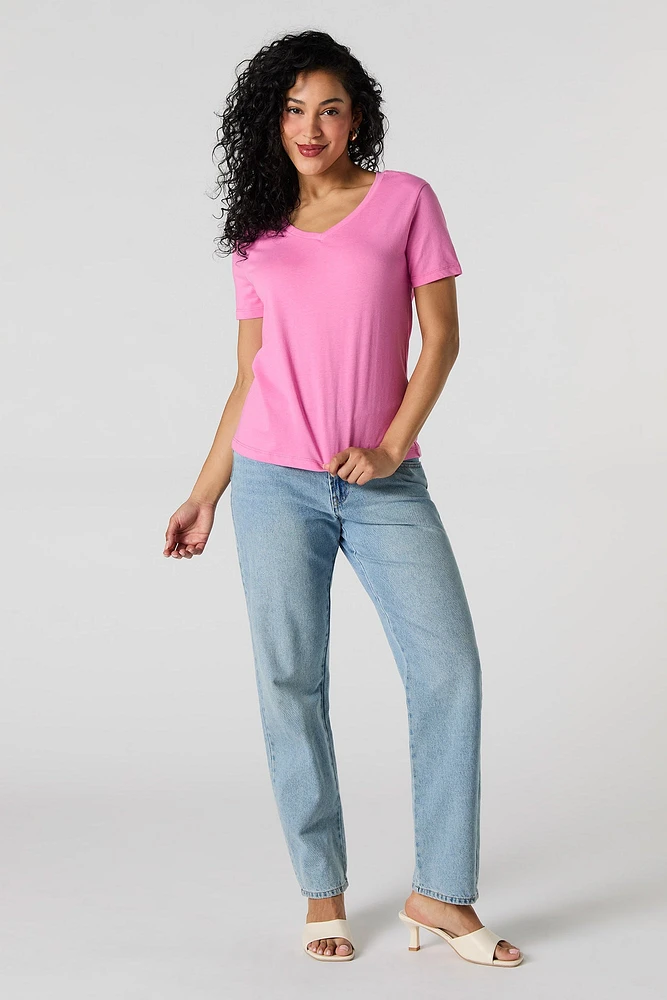 Relaxed V-Neck T-Shirt