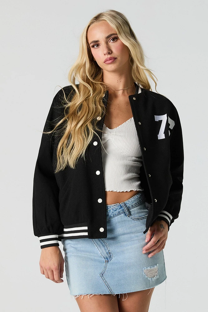 Hotter Than Hell Fleece Varsity Jacket