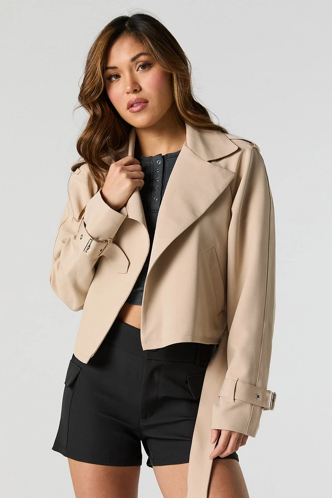 Cropped Trench Coat