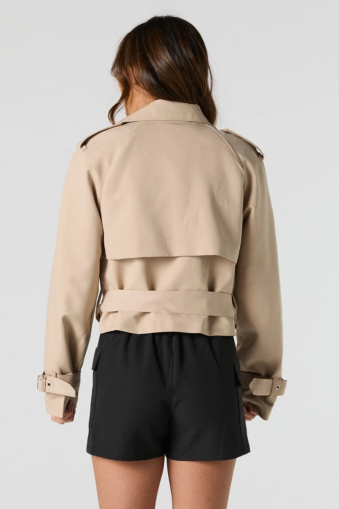 Cropped Trench Coat