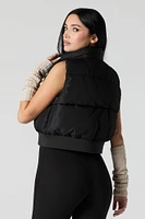 Cropped Puffer Vest