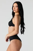 Haut de bikini texturé