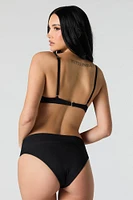 Haut de bikini texturé