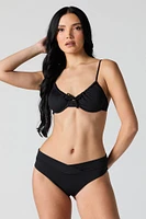Haut de bikini texturé