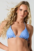 Ruffle Triangle Bikini Top