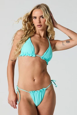 Culotte de bikini à volant