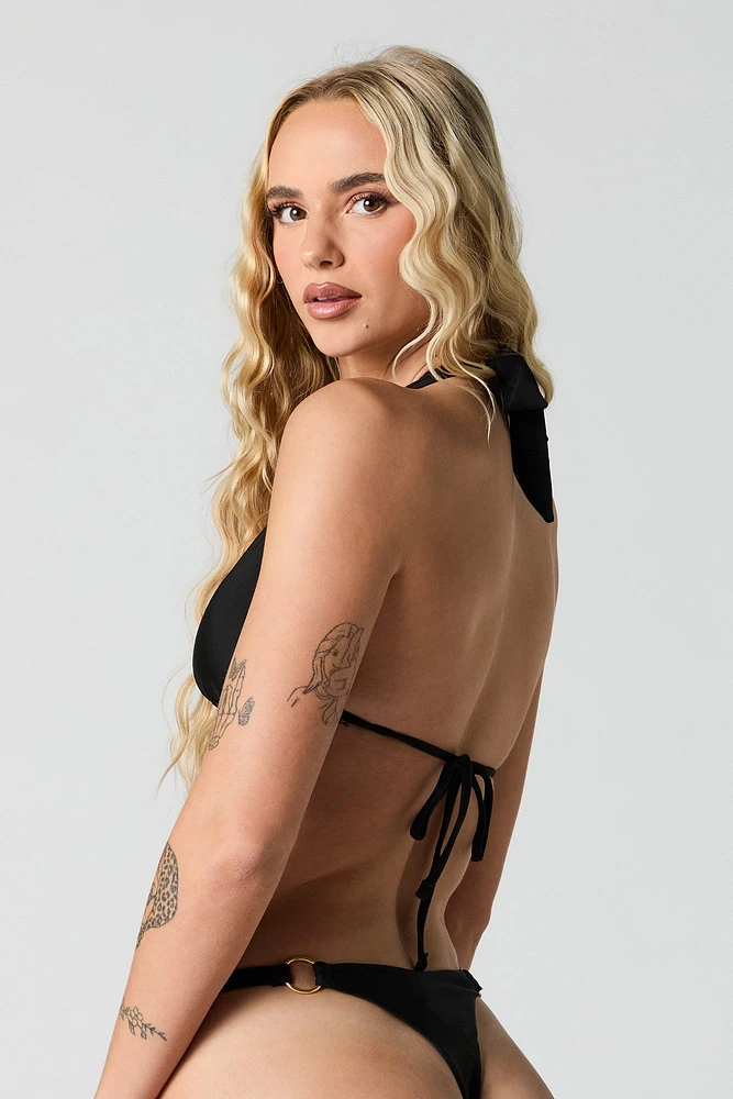 Haut de bikini à anneau