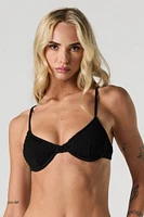 Crinkle Bra Bikini Top