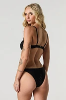 Haut de bikini ruché