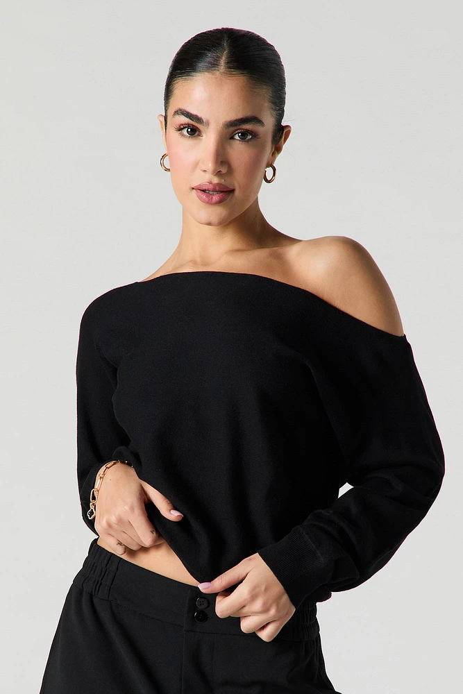 Off Shoulder Sweater