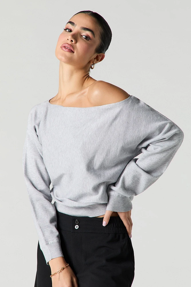 Off Shoulder Sweater