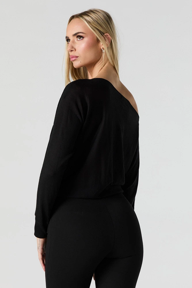Off Shoulder Sweater