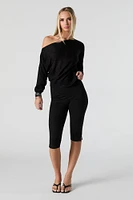 Off Shoulder Sweater